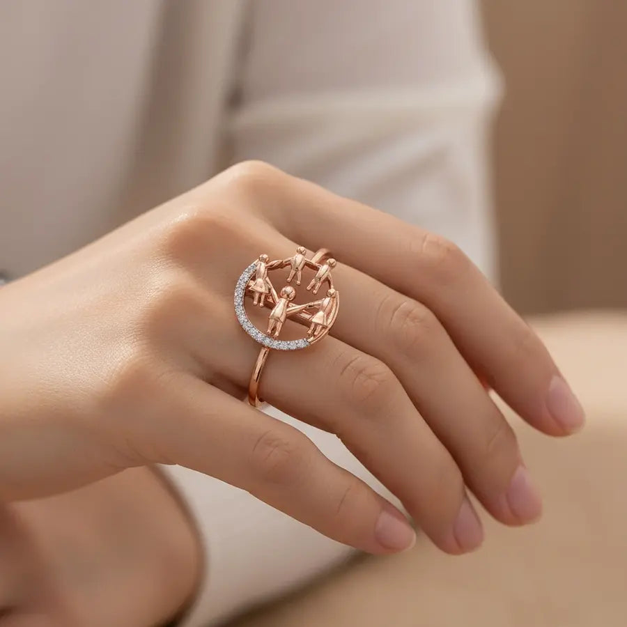 Kids Circle Bond Gold Ring