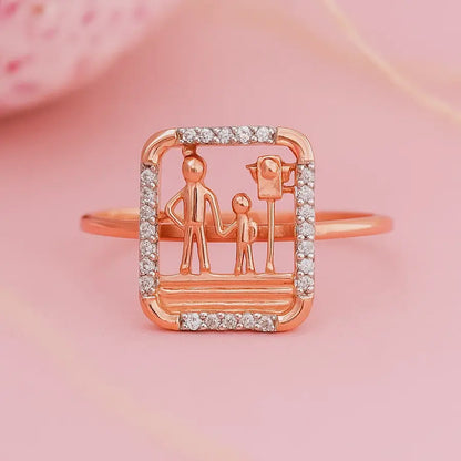 Father & Child Crossing Gold Ring
