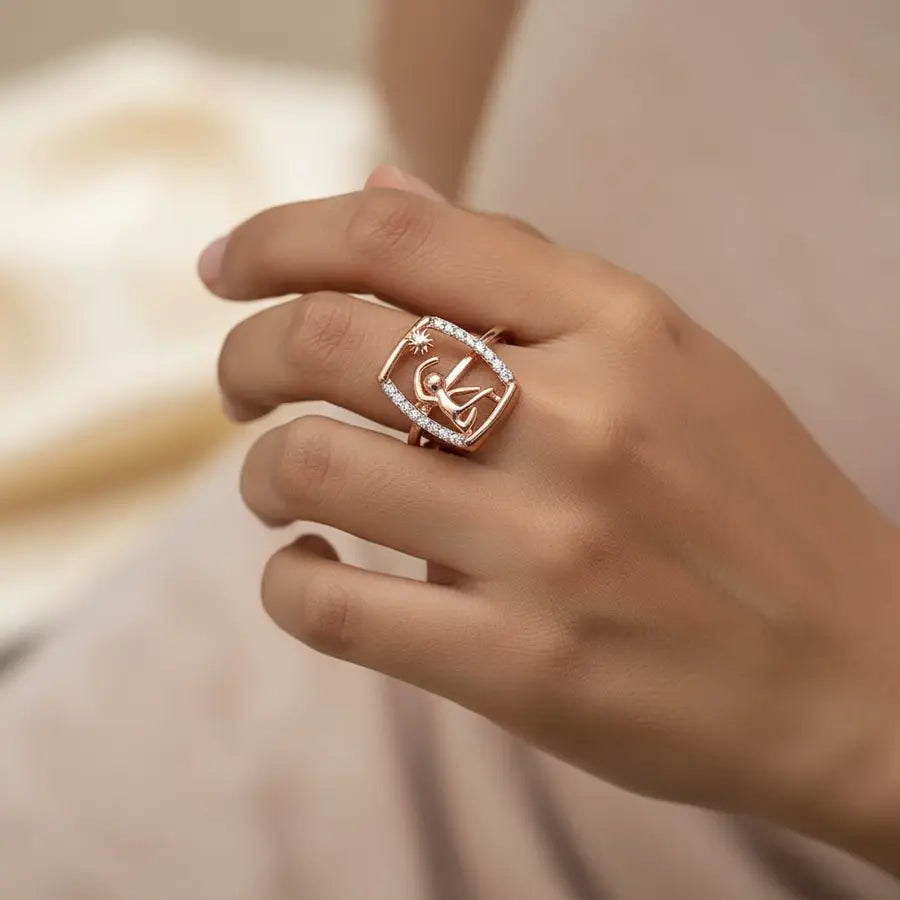 Suryanamaskara Gold Ring
