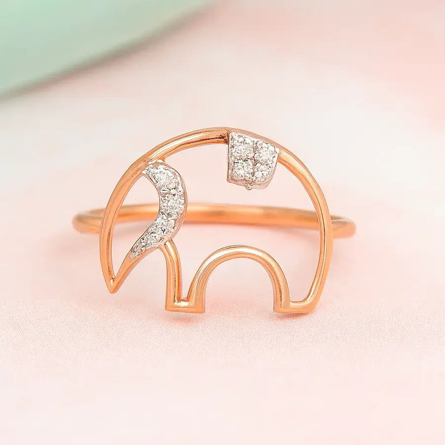 Elephant Gold Ring