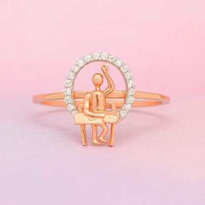 Student Desk Gold Ring