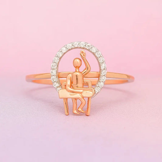 Student Desk Gold Ring