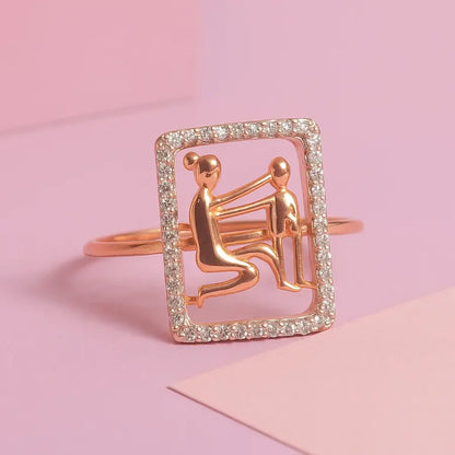Mom Love Gold Ring