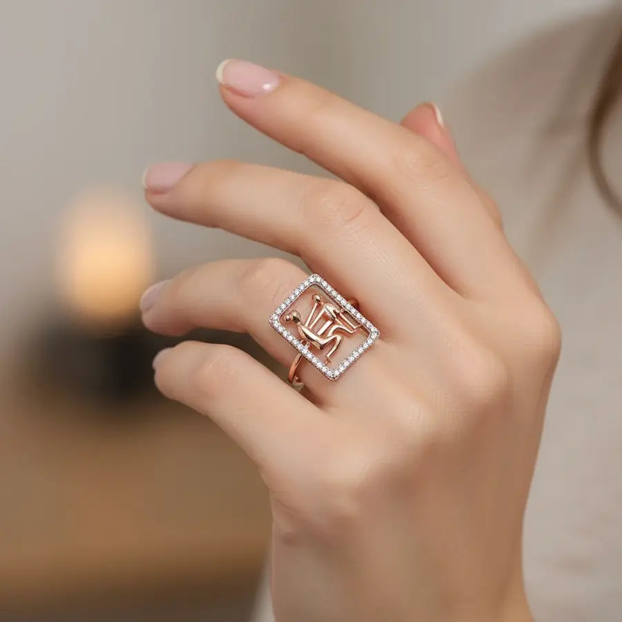 Mom Love Gold Ring