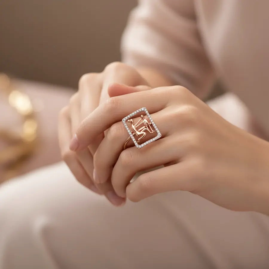 Mom Love Gold Ring