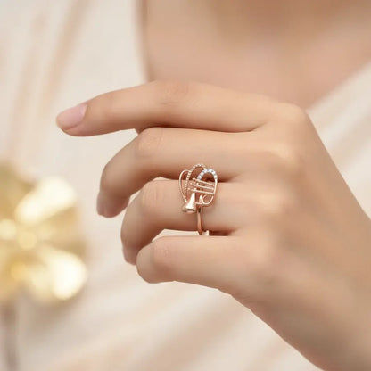 Trumpet Gold Ring
