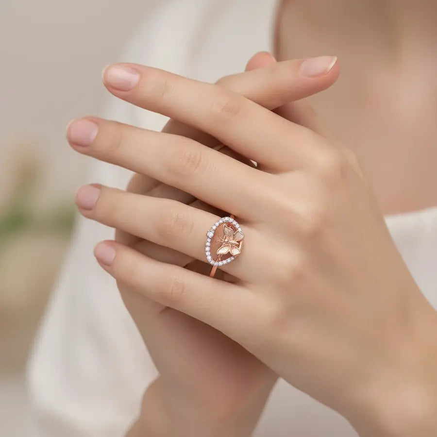Butterfly Gold Ring