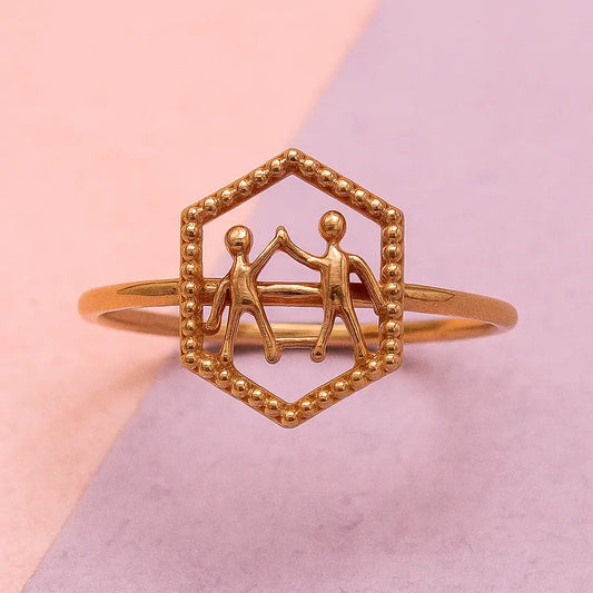 Hi-Fi Hands Gold Ring