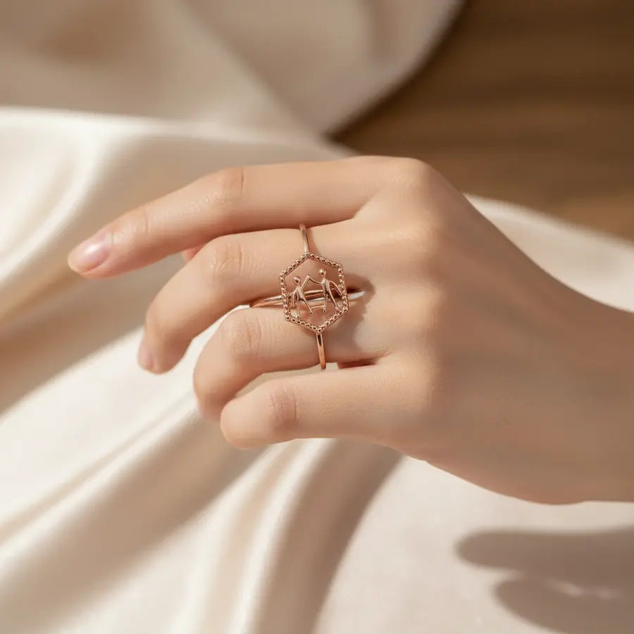 Hi-Fi Hands Gold Ring