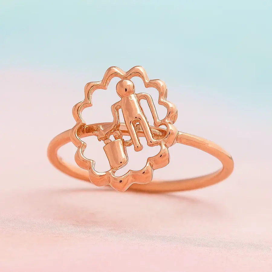 Disciplined Man Gold Ring