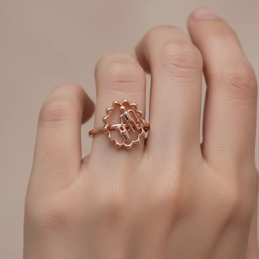 Disciplined Man Gold Ring