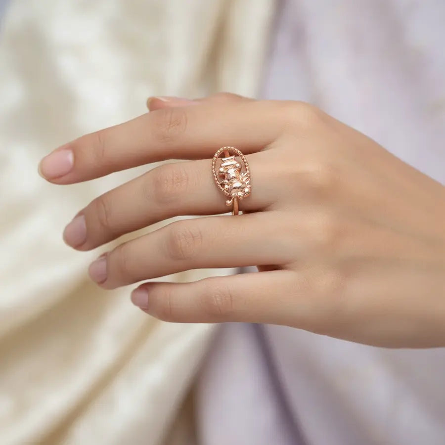Cute Rat Gold Ring