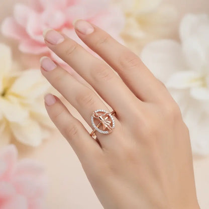 Dancing Girl Gold Ring