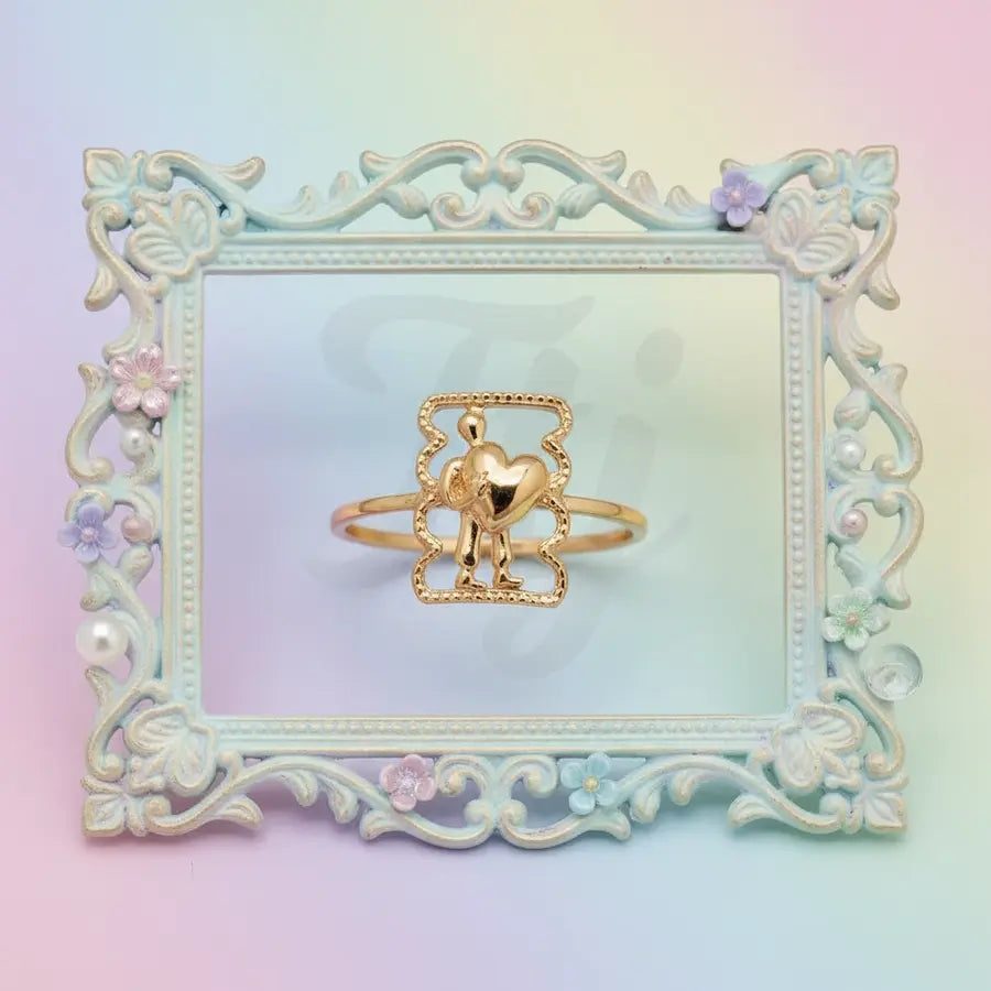 Heart Holder Gold Ring