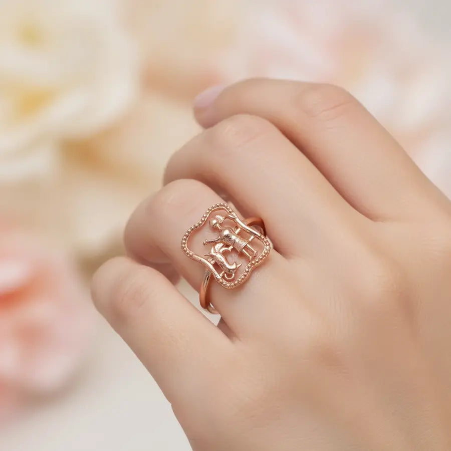 Dog Lover Gold Ring