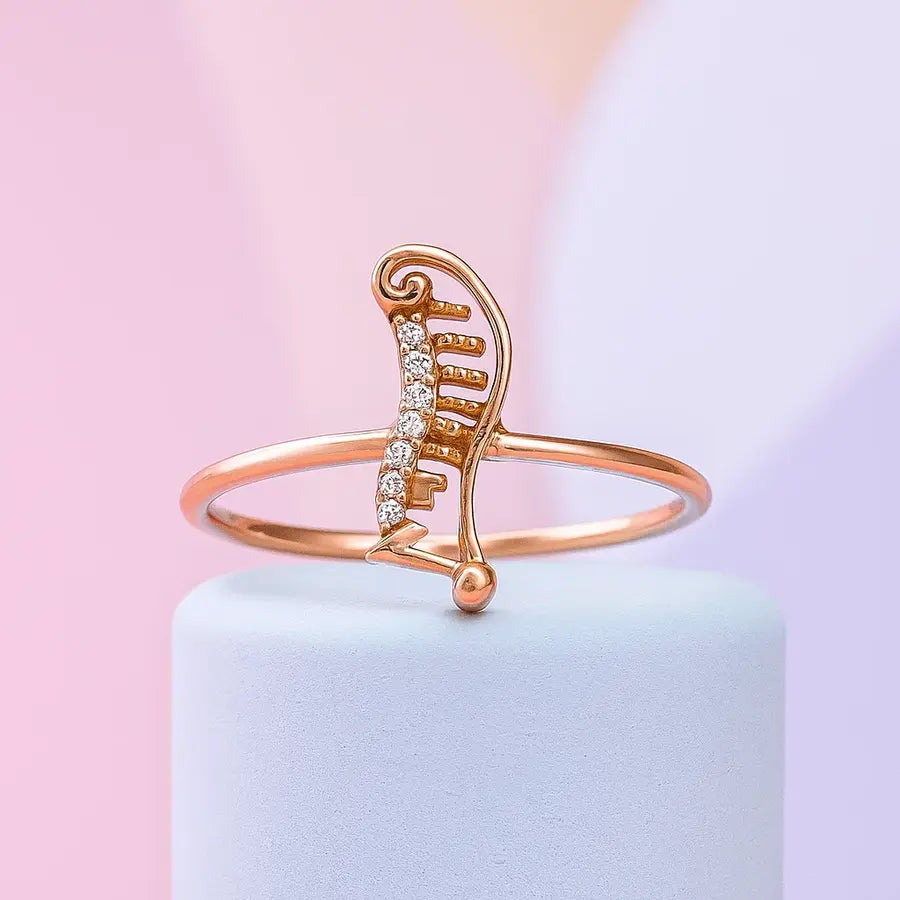 Musical Note Gold Ring