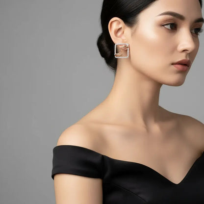 Giving & Receiving Hands Gold Earrings