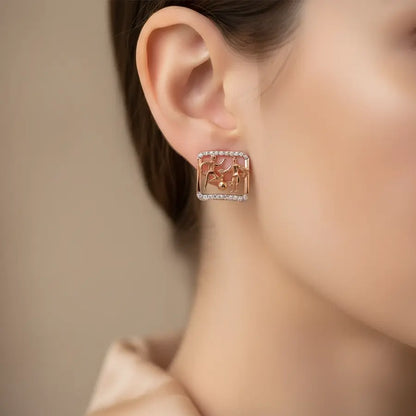 Football Boys Gold Earrings
