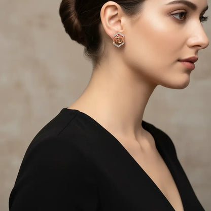 Warrior Man Gold Earrings