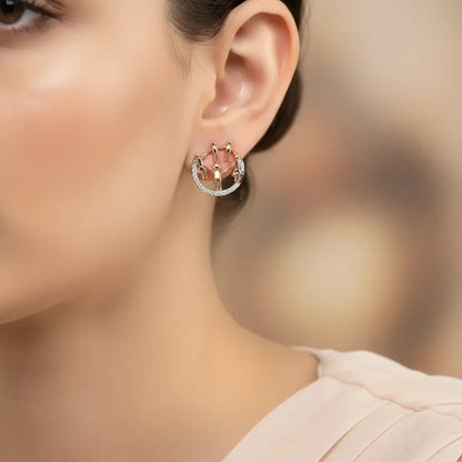 Kids Unity Circle Gold Earrings
