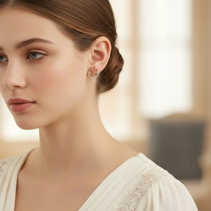 Kids Unity Circle Gold Earrings