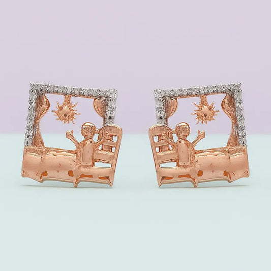Wake Up Gold Earrings