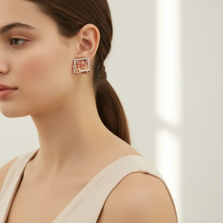 Wake Up Gold Earrings