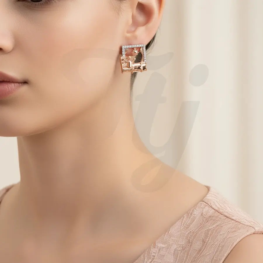 Wake Up Gold Earrings