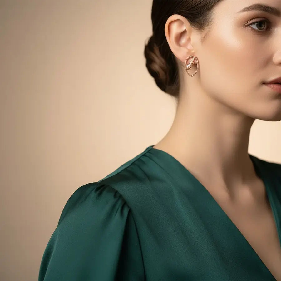 Guitar Love Gold Earrings