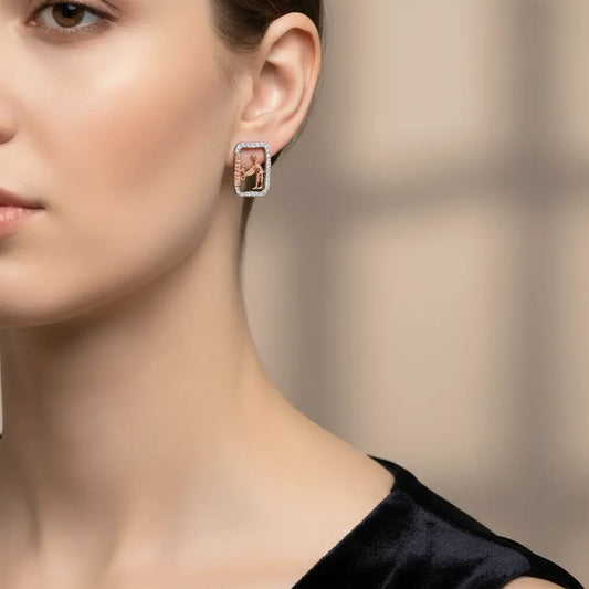 Washing Hands Gold Earrings