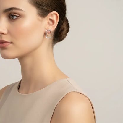 Washing Hands Gold Earrings