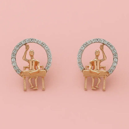 Curious Mind Gold Earrings