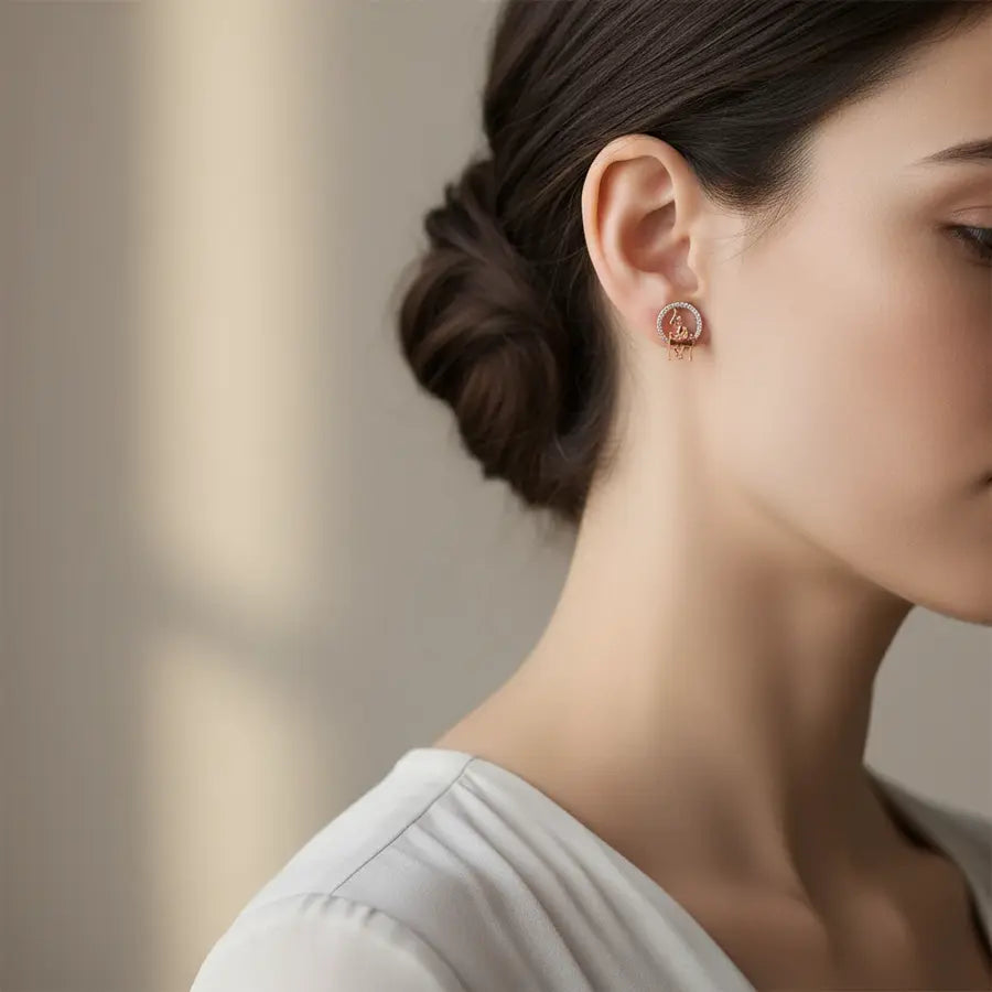 Curious Mind Gold Earrings