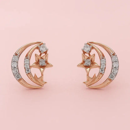 Stars & Moon Gold Earrings