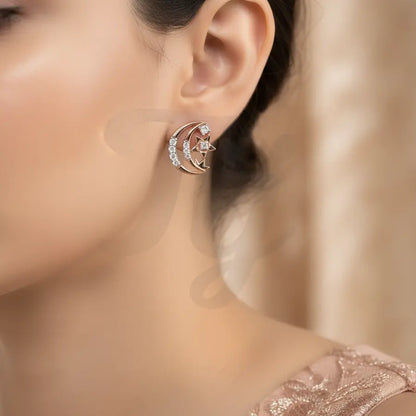 Stars & Moon Gold Earrings