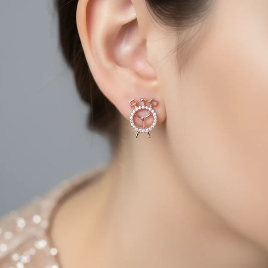 Time Keeper Gold Earrings