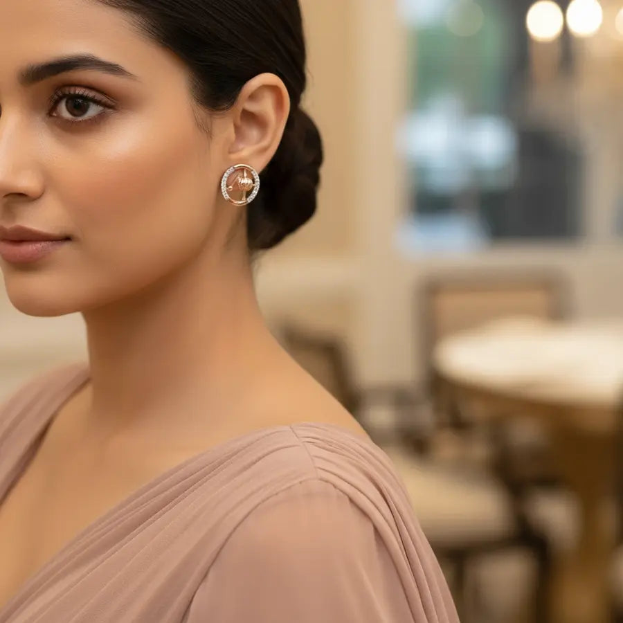 Chenda Melam Gold Earrings