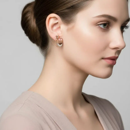 Trumpet Gold Earrings