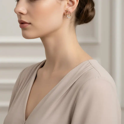 Trumpet Gold Earrings