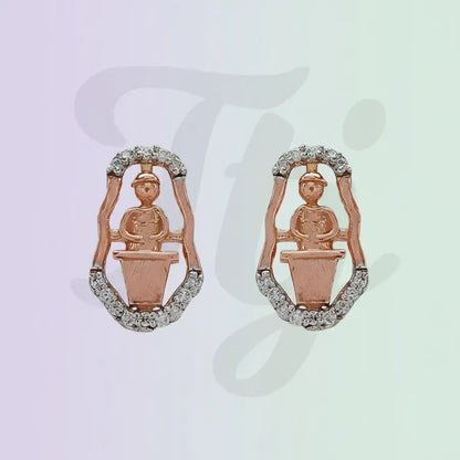 Clean Man Gold Earrings