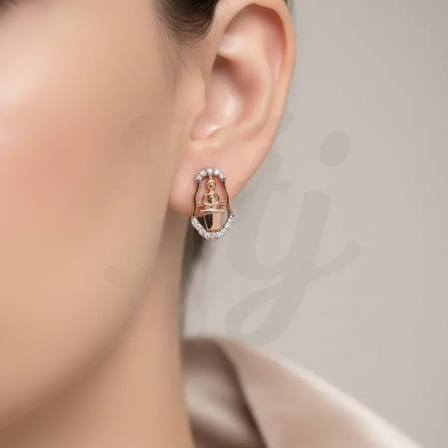 Clean Man Gold Earrings