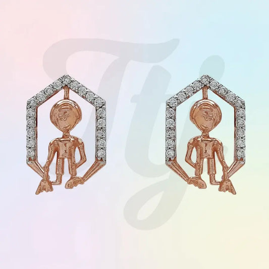 Sanitation Worker Gold Earrings