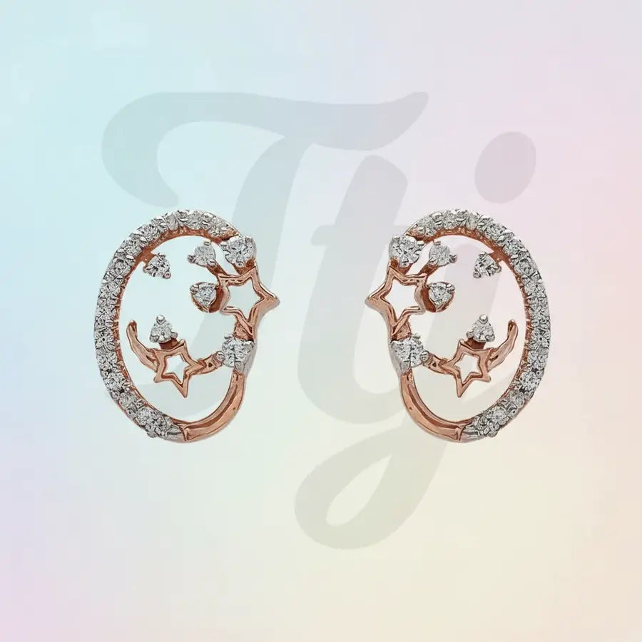 Stars & Stones Gold Earrings