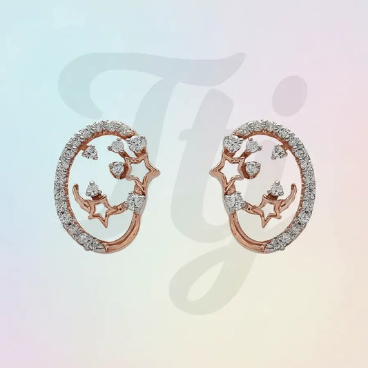 Stars & Stones Gold Earrings