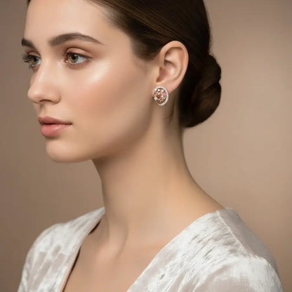 Stars & Stones Gold Earrings