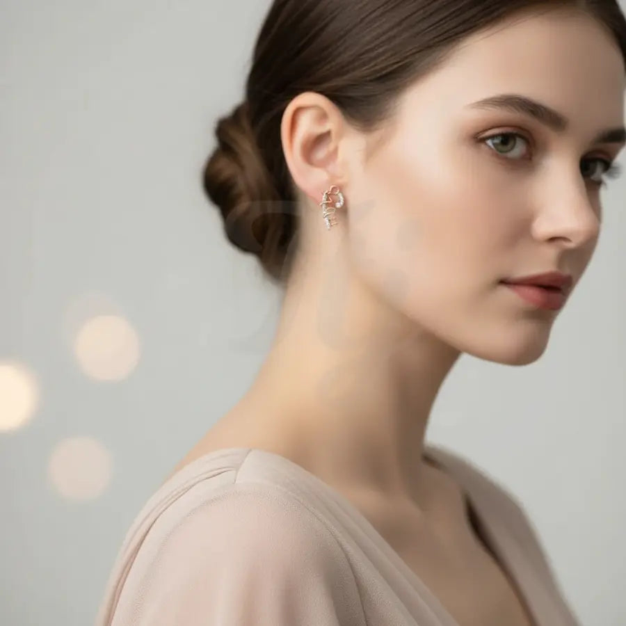 Music Love Gold Earrings