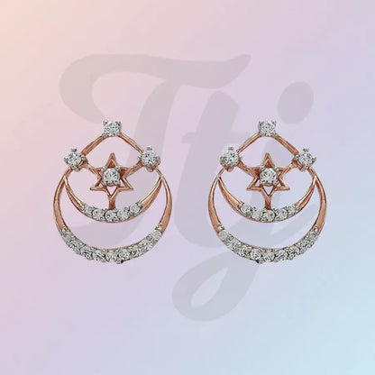 Teardrop Star Gold Earrings