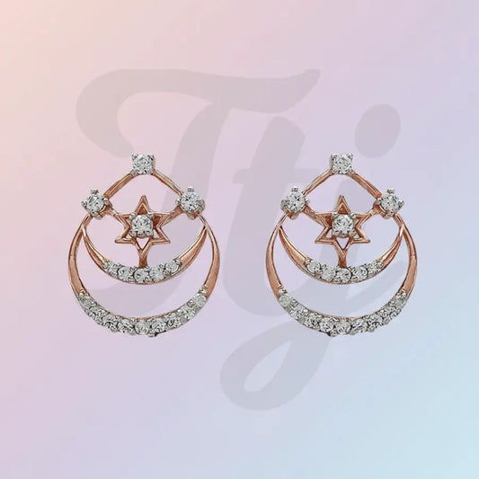 Teardrop Star Gold Earrings