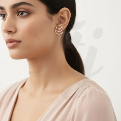 Teardrop Star Gold Earrings