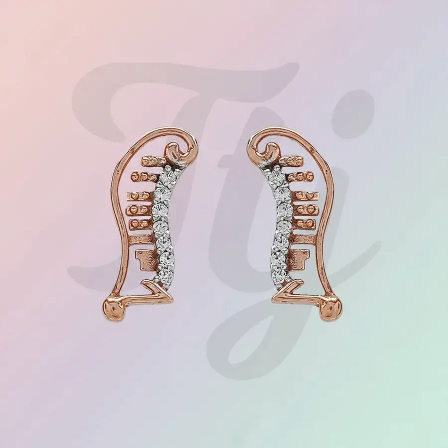 Music Note Gold Earrings
